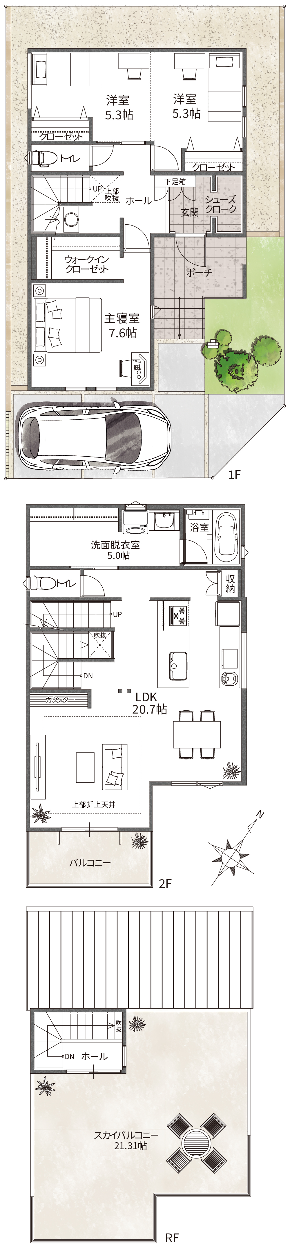 10号地　間取り